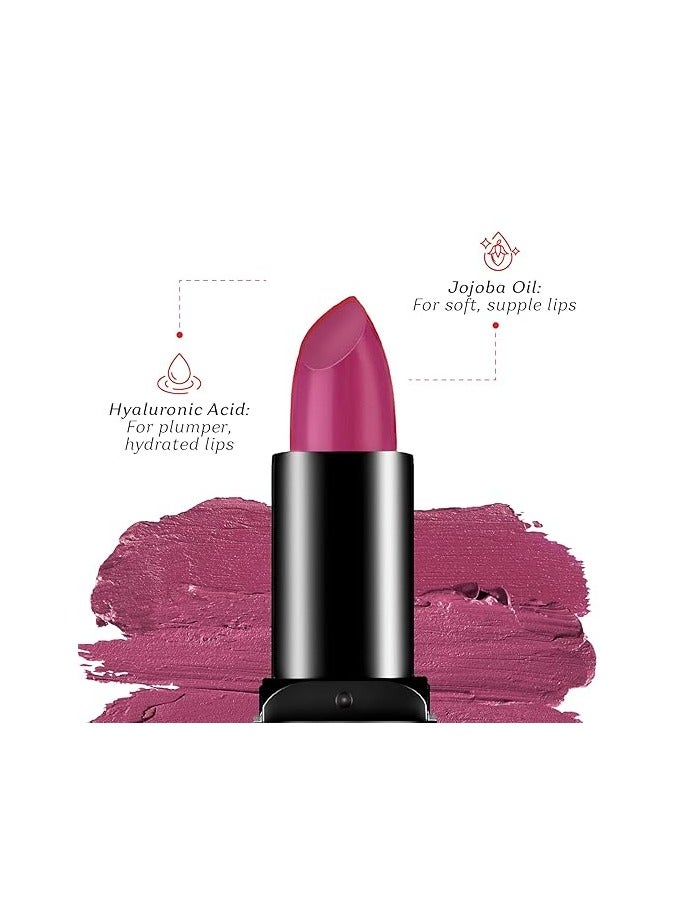 كلر كيوبيد أحمر شفاه بلون مخملي مكثف يدوم 12 ساعة من كولور كيوبيد | غني بحمض الهيالورونيك وزيت الجوجوبا | مقاوم للتحويل والتلطيخ | موسم الحب | زهرة الورد | 4.1 جرام - Image 4