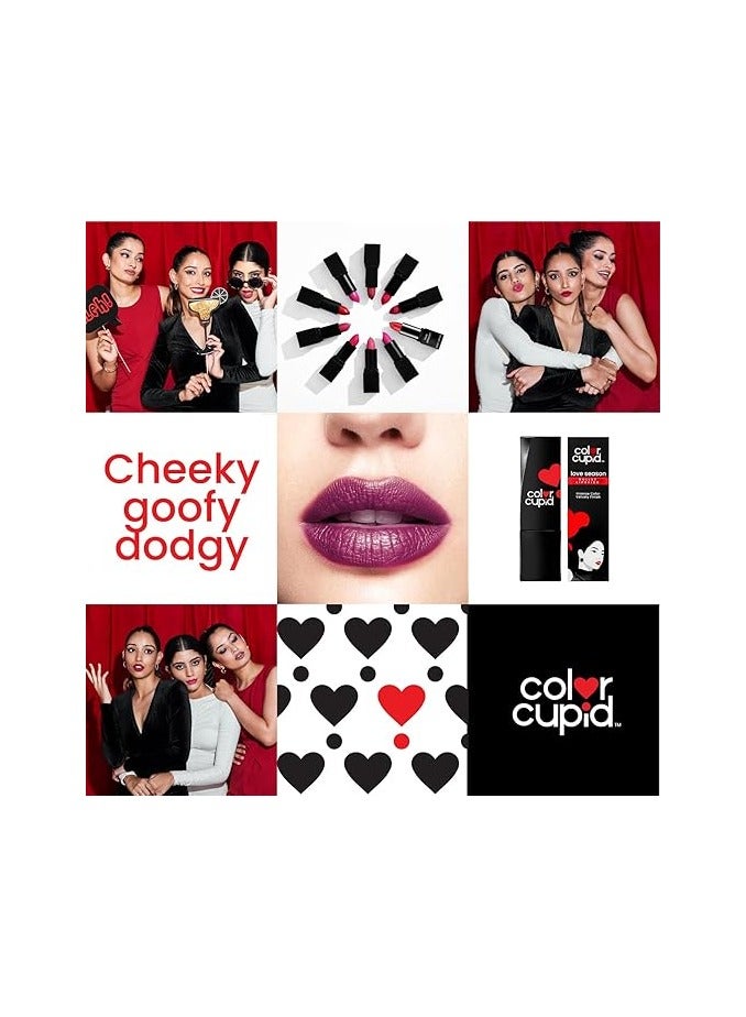 كلر كيوبيد أحمر شفاه بلون مخملي مكثف يدوم 12 ساعة من كولور كيوبيد | غني بحمض الهيالورونيك وزيت الجوجوبا | مقاوم للتحويل والتلطيخ | موسم الحب | زهرة الورد | 4.1 جرام - Image 5