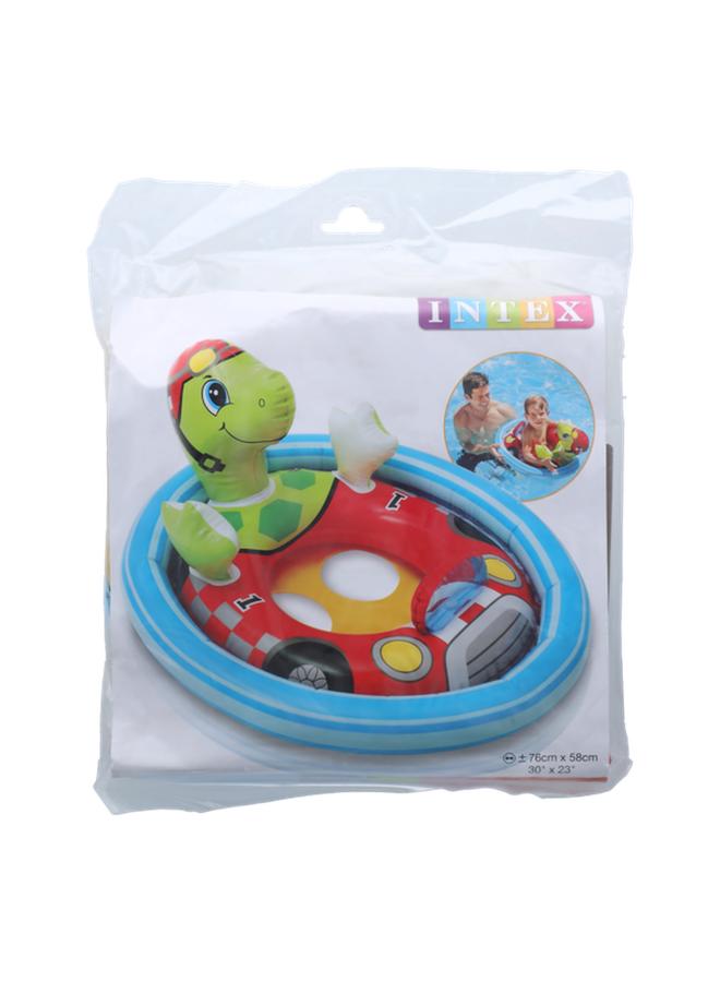 انتكس انظرني جالسًا في حمام السباحة باللونين الأصفر والأزرق - Image 2