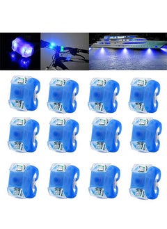 Generic 12 Pieces LED Boating Lights Navigation Safety Bow and Stern Battery Operated with 3 Modes for Pontoon Yacht Motorboat Bike Hunting Night Running Fishing  - Image 1