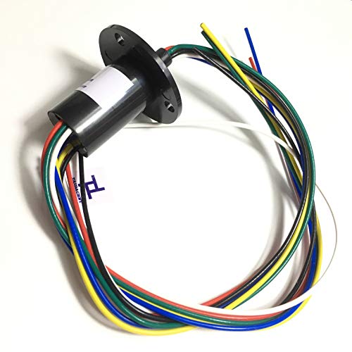 Taidacent 6 Wires12 Wires 2A 5A 10A 15A 20A 30A Collector Ring Rotary Electrical Contact Electrical Slip Ring Joint Rotary Connector (6 Wires 10A) - Image 3