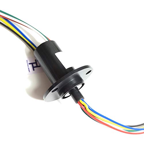 Taidacent 6 Wires12 Wires 2A 5A 10A 15A 20A 30A Collector Ring Rotary Electrical Contact Electrical Slip Ring Joint Rotary Connector (6 Wires 10A) - Image 4