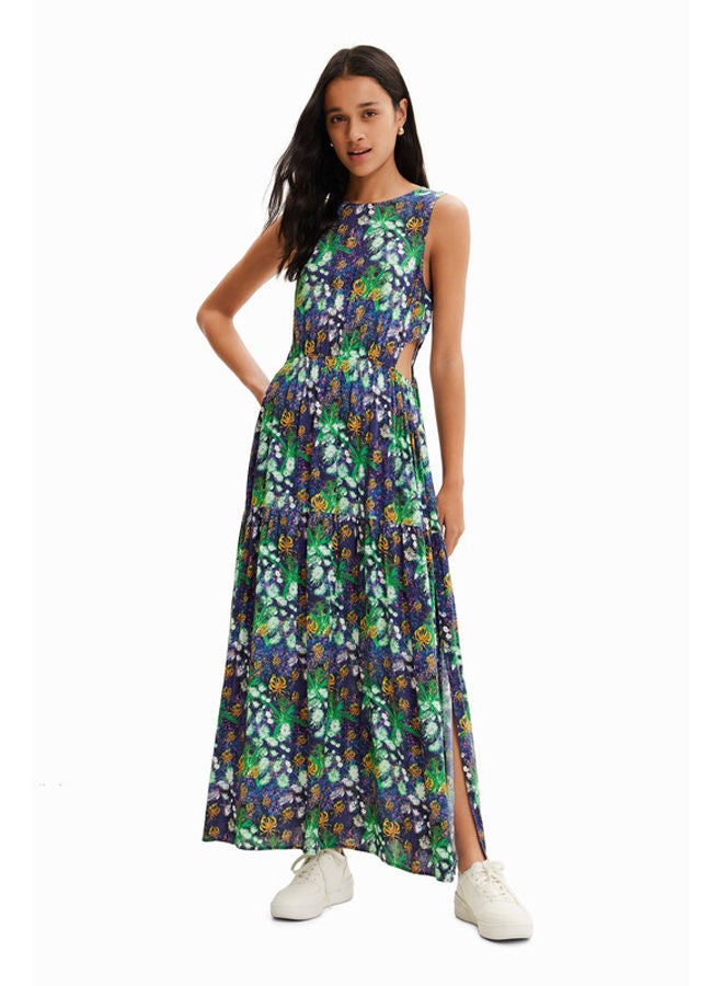 DESIGUAL فستان طويل بقصات طبيعية  - Image 1