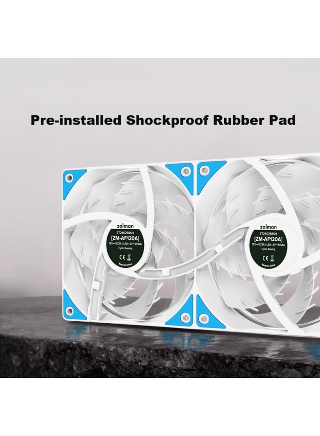 Zalman Simin 360 Liquid Cooler Alpha Alpha2 Se A36 White Cpu All-in-one Liquid Cooler Argb Sync Compatible With Intel/amd - Image 4