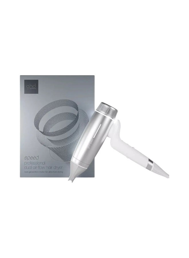 ghd Speed Hair Dryer in Silver White - Image 1