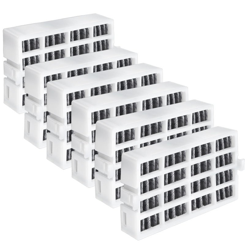 W10311524 Refrigerator Air Deodorizer Filter Replacement Compatible with Whirlpool AIR1 Maytag KitchenAid JennAir Kenmore Fresh Flow 6 Pack