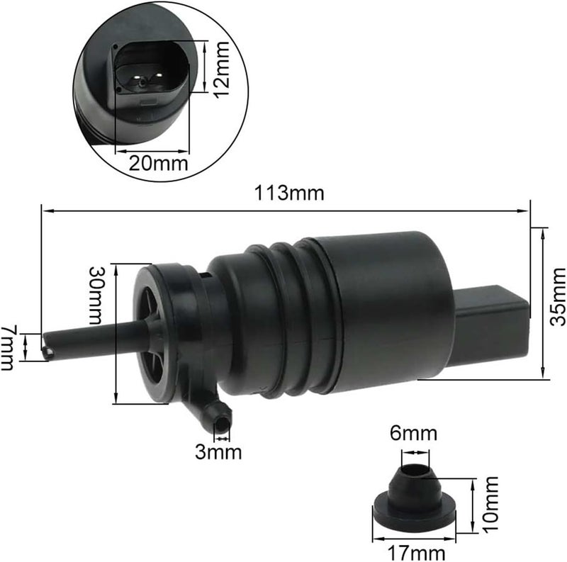 Wivplex Windshield Washer Pump for Various BMW Models - Image 2