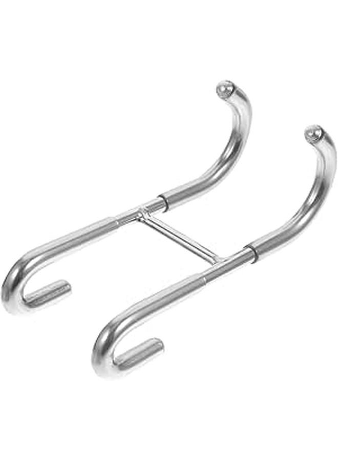 304 Stainless Steel Double Towel Hook For Glass Shower Door Rust Resistant Bathroom Holder - Image 1