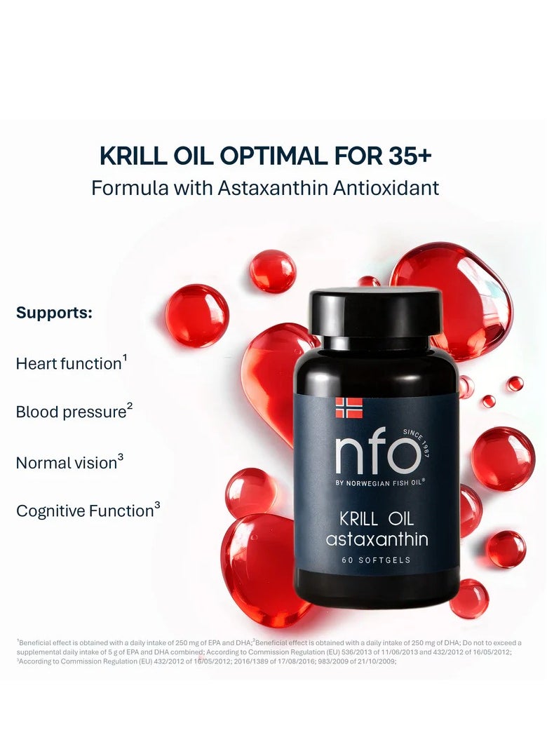 NFO - 3 Krill Oil Astaxanthin 60 Capsules - Image 1