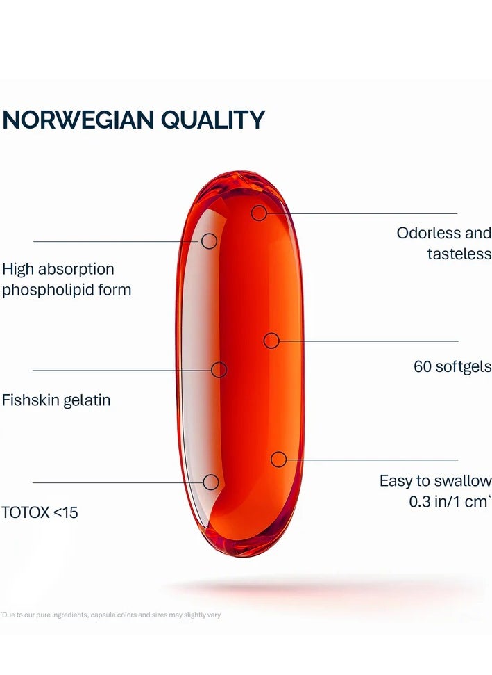 NFO - 3 Krill Oil Astaxanthin 60 Capsules - Image 1