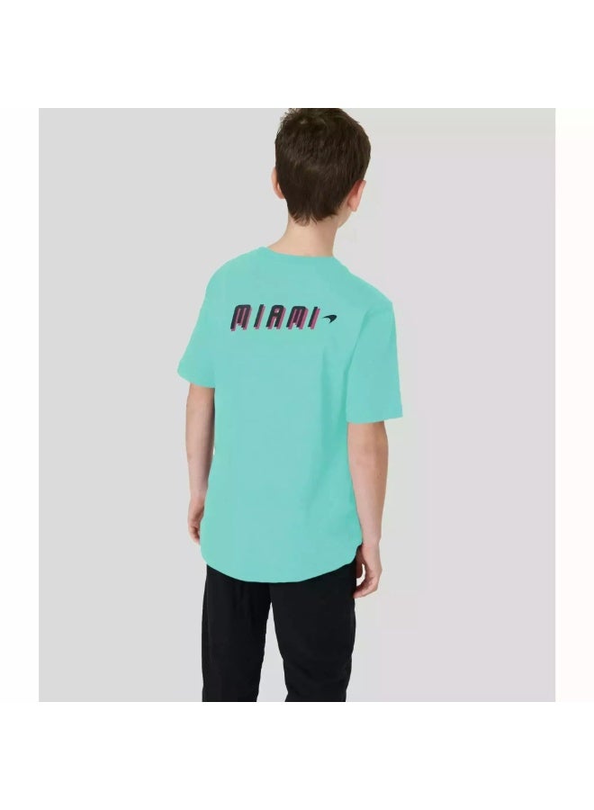 McLaren JUNIOR MIAMI NEON LOGO T-SHIRT - Image 3