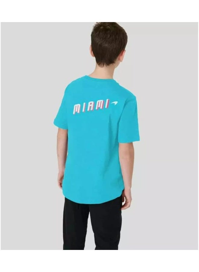 McLaren JUNIOR MIAMI NEON LOGO T-SHIRT - Image 4