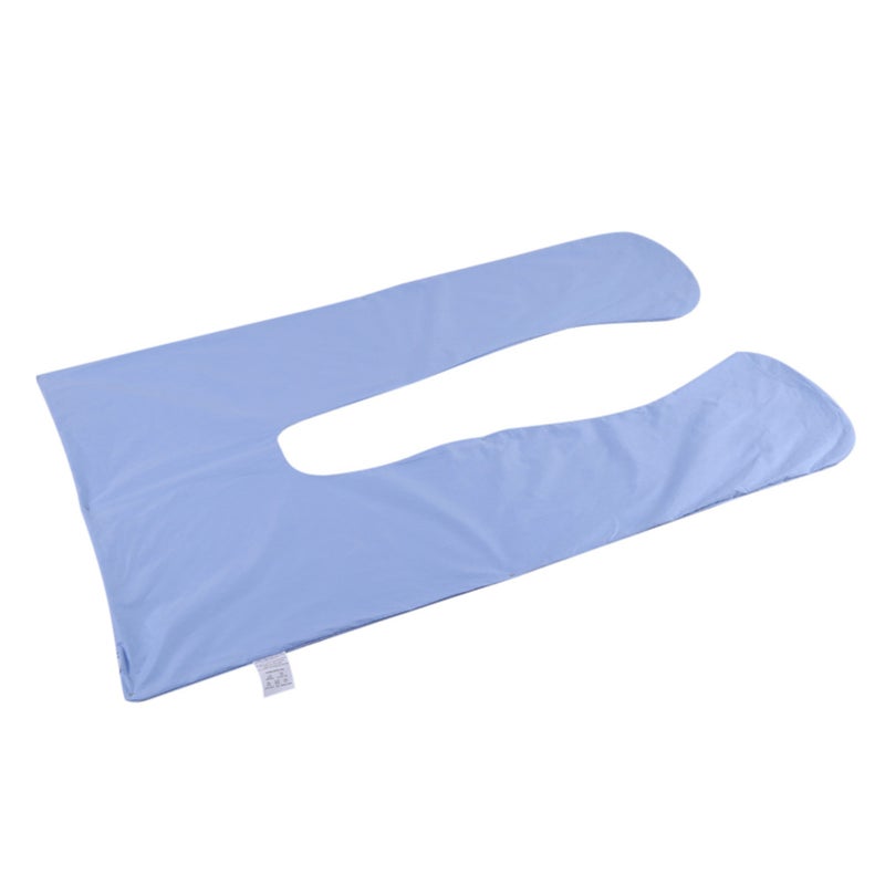 1Pc Women Pregnant Arm Body Supporter Sleeping Pillow Cover U Shape Cushion Cover (Blue) - Image 5