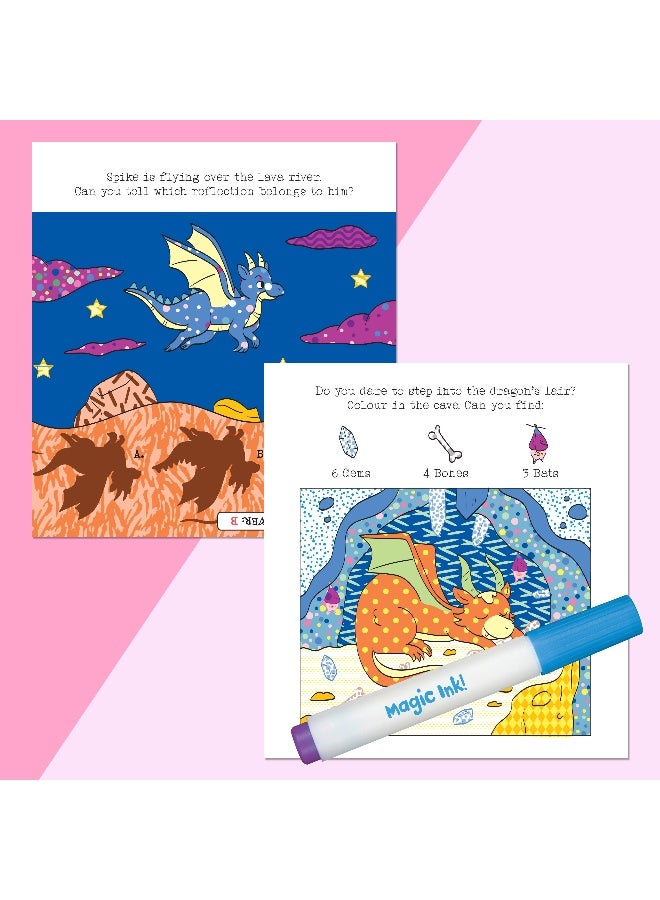 Hinkler Inkredibles Magic Ink Pictures – Dragon Dreams Coloring & Activity Set - Image 3