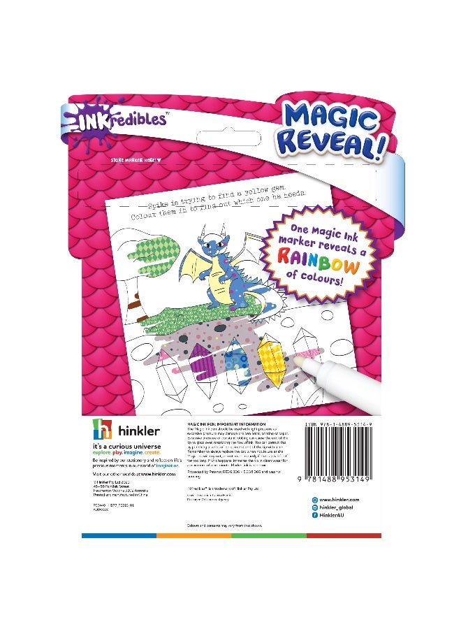 Hinkler Inkredibles Magic Ink Pictures – Dragon Dreams Coloring & Activity Set - Image 5