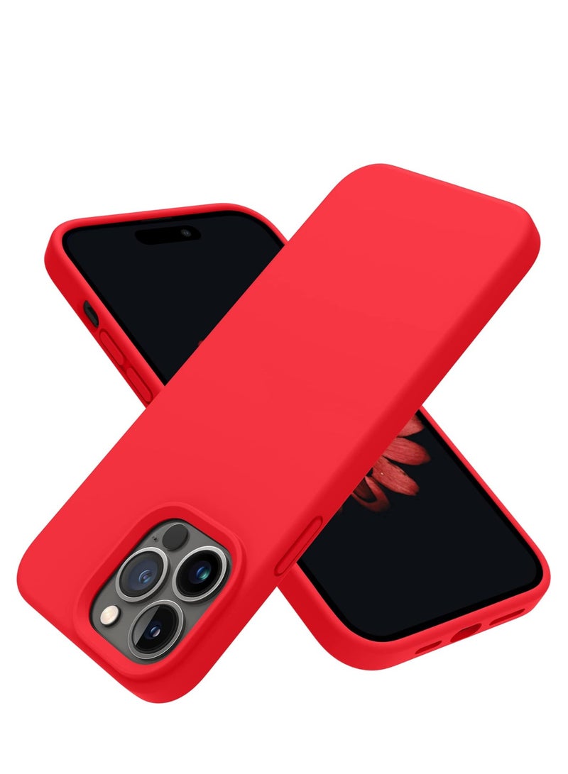 ELTRAZONE Silicone Protective Case Compatible with iPhone 14 Pro Max Soft Liquid Gel Rubber Cover Shockproof Bumper Anti-Scratch Anti-Fingerprint Anti-Drop Slim Cover for iPhone (for iPhone 14 Pro Max) - Image 1