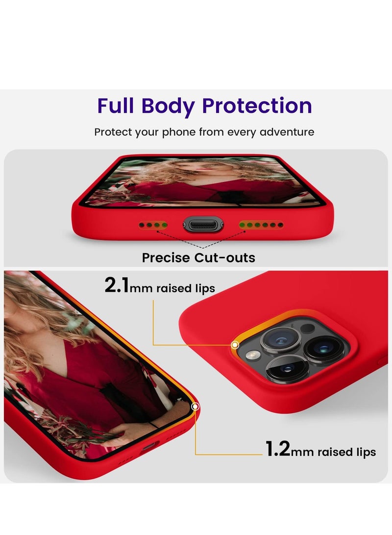 ELTRAZONE Silicone Protective Case Compatible with iPhone 14 Pro Max Soft Liquid Gel Rubber Cover Shockproof Bumper Anti-Scratch Anti-Fingerprint Anti-Drop Slim Cover for iPhone (for iPhone 14 Pro Max) - Image 3