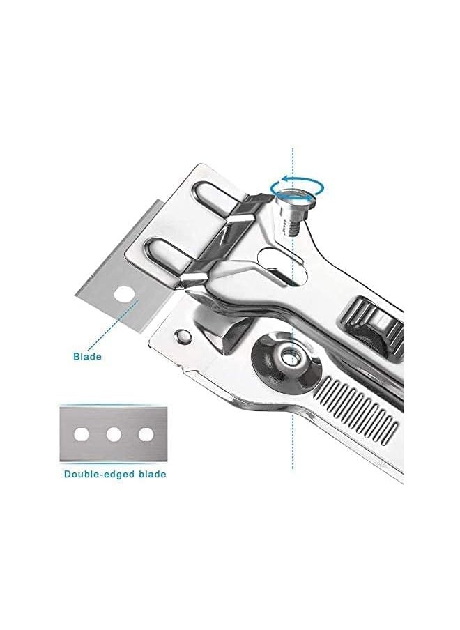 PROMASS Glass Scraper with 5 Blades, Scraper suitable for Oven Cooker Window Stove Car Cooking Surface  - Image 5