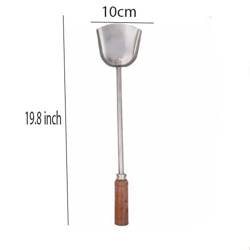 faas Steel Chinese Palta with Wooden Handle Lifting Spatula (Pack of 1) - Image 3