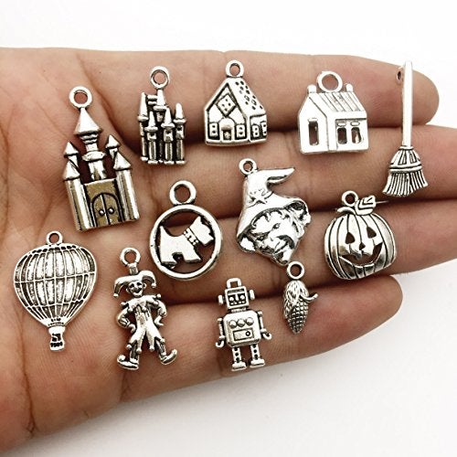 iloveDIYbeads The Wizard of Oz Charms-100g (About 70-75pcs) Craft Supplies Mixed Pendants Beads Charms Pendants for Crafting, Jewelry Findings Making Accessory for DIY Necklace Bracelet (M038) - Image 3