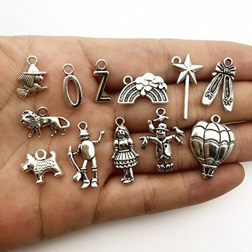 iloveDIYbeads The Wizard of Oz Charms-100g (About 70-75pcs) Craft Supplies Mixed Pendants Beads Charms Pendants for Crafting, Jewelry Findings Making Accessory for DIY Necklace Bracelet (M038) - Image 2
