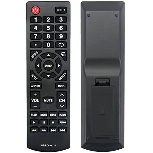 PERFASCIN New NS-RC4NA-14 Remote Control fit for Insignia TV NS-28ED200NA14 NS-50D400NA14 NS-19ED200NA14 NS-55E4400A14 NS-58E4400A14 NS-24E400NA14 NS-60E4400A14 NS-65E4400A14 NS-50L440NA14 NS-46D400NA14 - Image 1