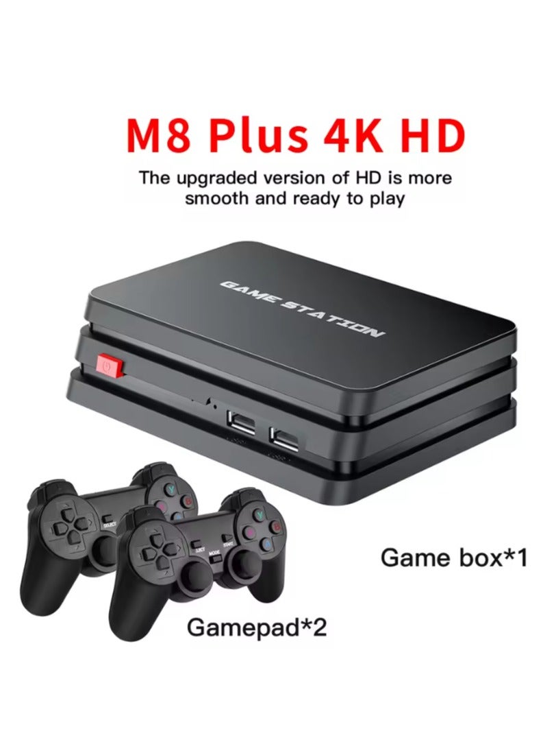 وحدة تحكم ألعاب الفيديو M8 رباعية النواة 4K HD مع 10000+ لعبة مدمجة، لعبة تلفزيونية ريترو مع وحدة تحكم للألعاب PS1/GBA/FC/MAME/GBA/FC/MAME - Image 2