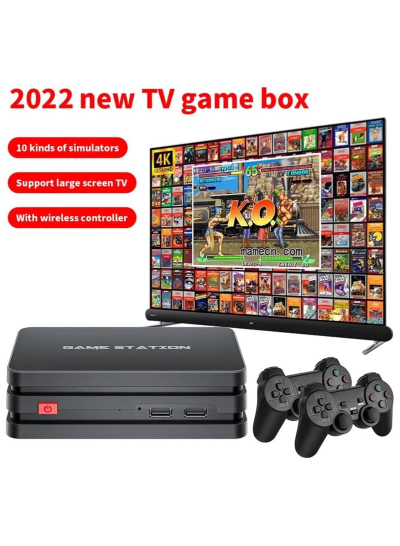 وحدة تحكم ألعاب الفيديو M8 رباعية النواة 4K HD مع 10000+ لعبة مدمجة، لعبة تلفزيونية ريترو مع وحدة تحكم للألعاب PS1/GBA/FC/MAME/GBA/FC/MAME - Image 3