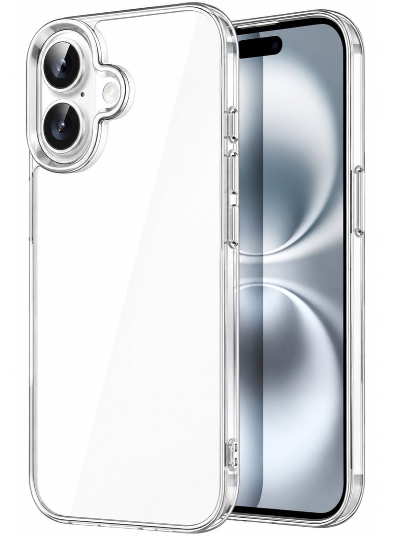 غطاء شفاف لهاتف iPhone 16، غطاء رقيق مضاد للصدمات، مقاوم للاصفرار، غطاء هاتف شفاف نحيف من TPU، سلسلة زيرو، شفاف