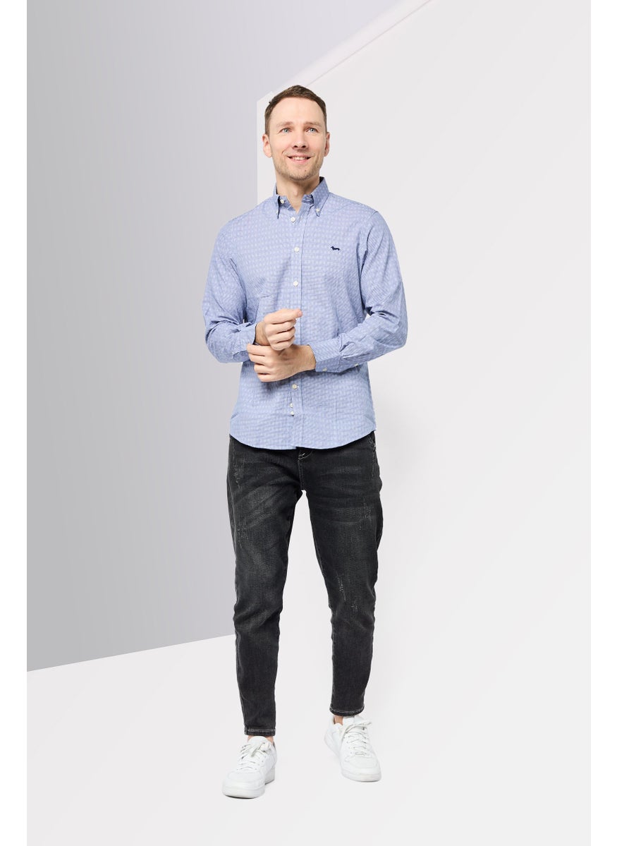 Harmont & Blaine Men Regular Fit Long Sleeve Stripe Casual Shirt, Multicolor  - Image 2
