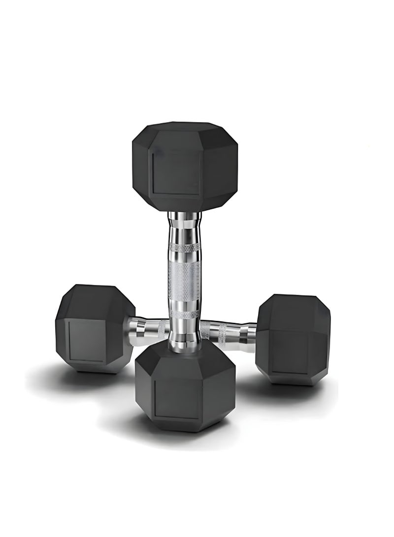 H PRO HM Sports 7 KG Hex Dumbbell Pair | 2 x 7 KG | Premium Quality Resistance Training Equipment - Image 1