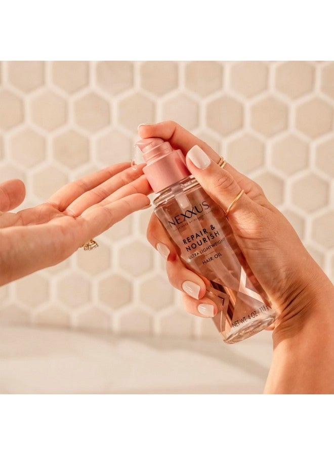 نيكزس زيت الشعر الخفيف للغاية من نيكسوس لإصلاح وتغذية الشعر لتغذية مكثفة مع تقنية StyleProtect وزيت وردة أريحا 3.3 أونصة - Image 5