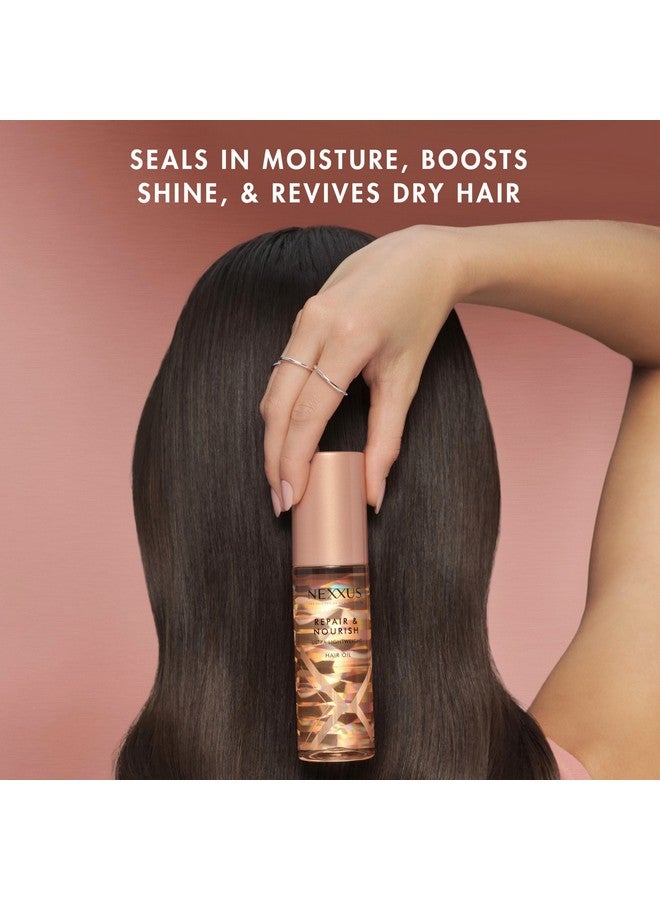 نيكزس زيت الشعر الخفيف للغاية من نيكسوس لإصلاح وتغذية الشعر لتغذية مكثفة مع تقنية StyleProtect وزيت وردة أريحا 3.3 أونصة - Image 3