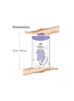 Yardley Yardley English Lavender Perfumed Talc | 250g ( 8.81 Ounce) | Pack of 1  - Image 3