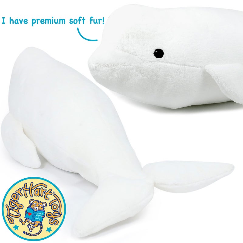 TigerHart Billiam The Beluga - 15 Inch Stuffed Animal Plush - Image 5