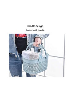 Portable Shower Caddy Basket, Plastic Organizer Storage Tote with Handles  Toiletry Bag Bin Box for Bathroom, College Dorm Room Essentials, Kitchen 