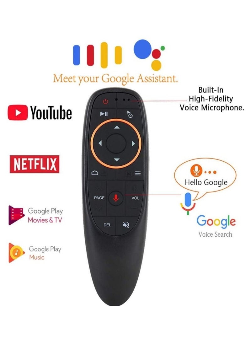 ELTRAZONE - Voice Remote Air Mouse Remote, 2.4G RF Wireless Remote Control with 6 Axis Gyroscope and IR Learning, Air Fly Mouse with Voice Input for Android TV Box/PC - Image 1