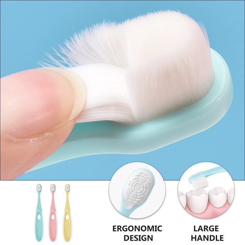 3pcs Soft-bristled Toothbrush Baby Tooth Cleaner Baby Toothbrush - Image 5