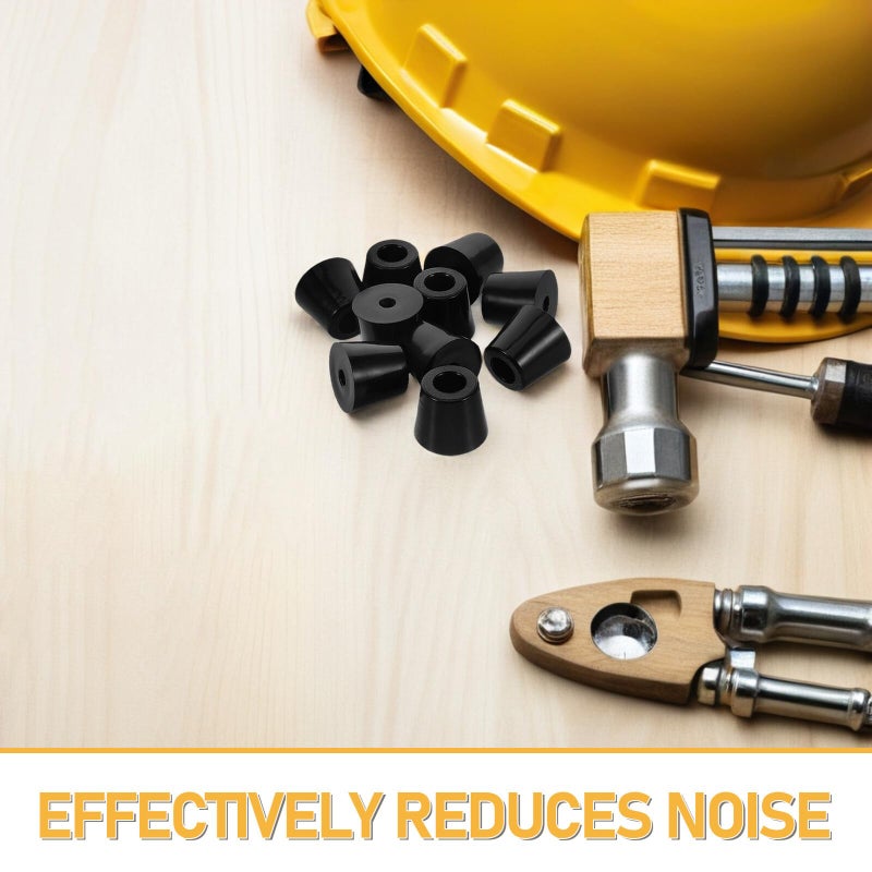 10pcs Thick Rubber Furniture Leg Pads Anti Slip Noise Reduction Floor Protectors - Image 4