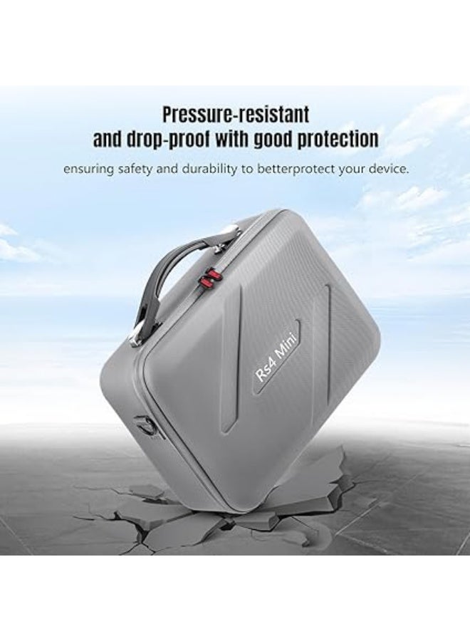 RS4 Mini Carrying Case, Portable PU Leather Storage Bag, Shoulder Bag for JE Ronin RS4 Mini Gimbal Mount and Accessories - Image 1