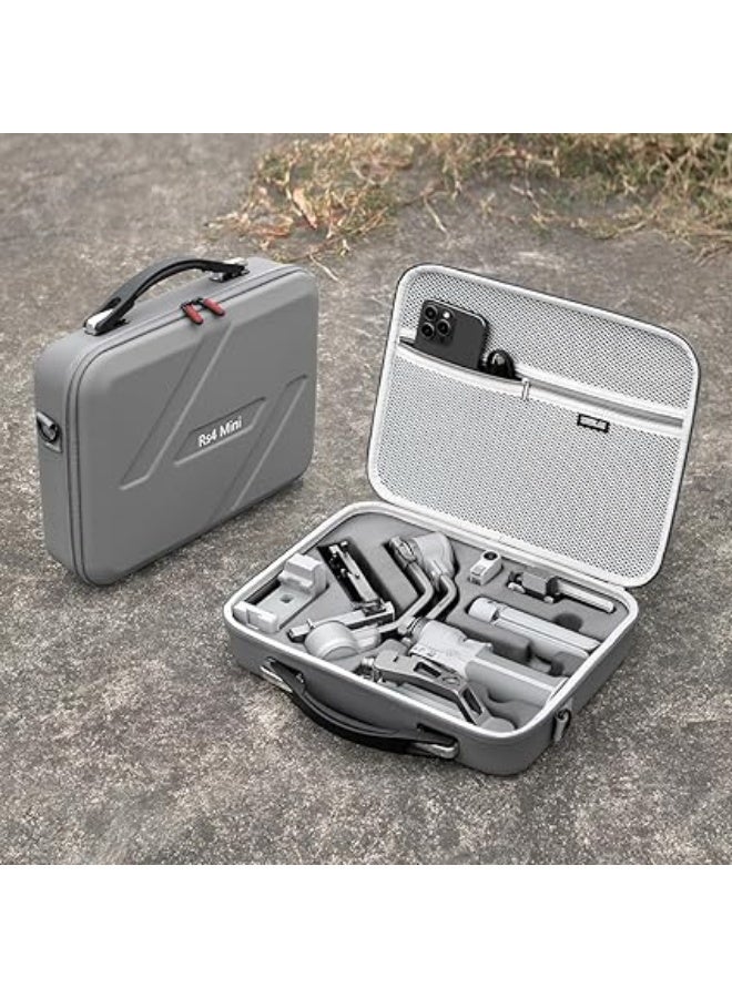 RS4 Mini Carrying Case, Portable PU Leather Storage Bag, Shoulder Bag for JE Ronin RS4 Mini Gimbal Mount and Accessories - Image 2