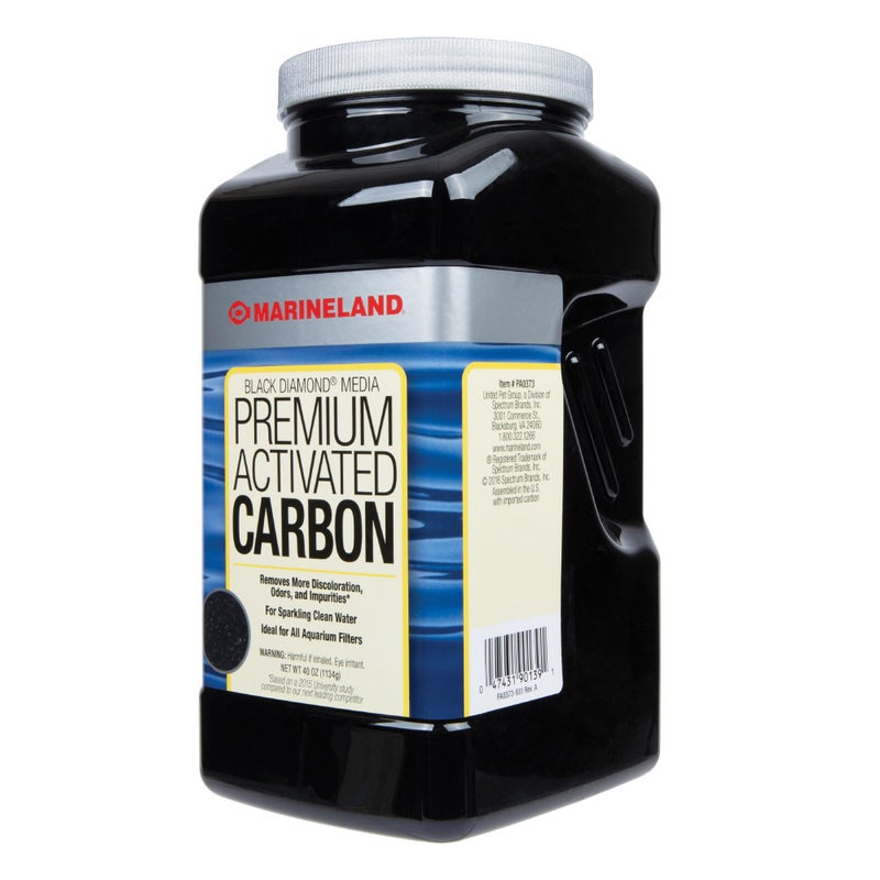 Marineland Black Diamond Premium Activated Carbon, Filter Media For Aquariums, 40 Ounces - Image 1