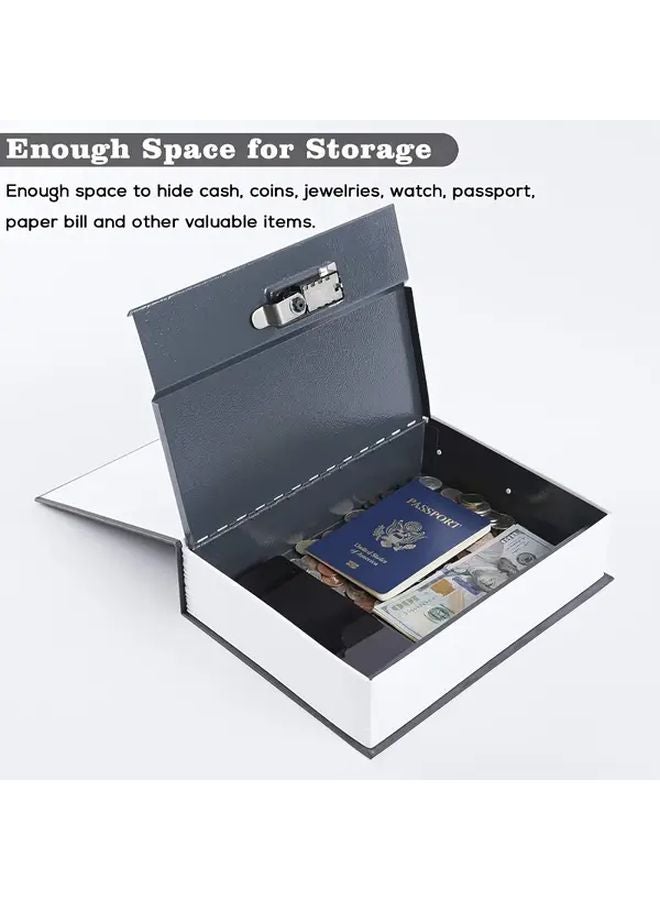 Black Combination Lock Safe Box Disguised as Dictionary for Cash Jewelry Valuables - Image 5