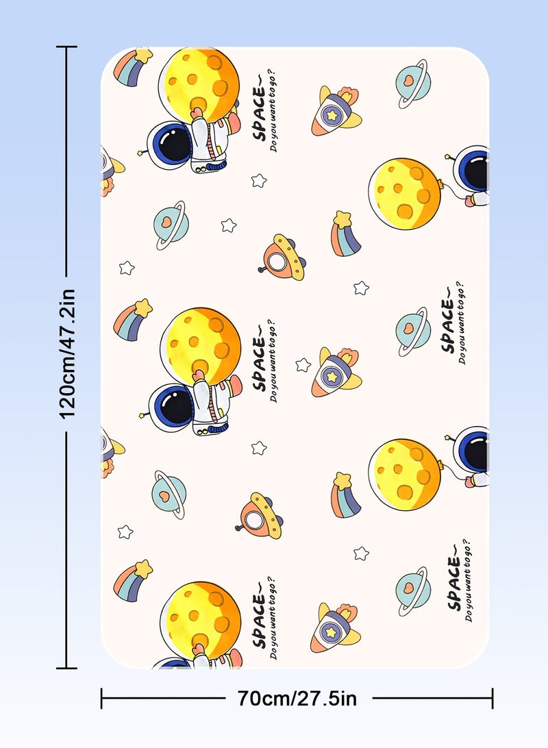 URbazaar Potty Training Pee Pads for Kids, Toddlers - 100% Waterproof, Non Slip Bed Wetting Pad for Full Size Beds - Washable, Reusable Mattress & Sheet Protector  - Image 3