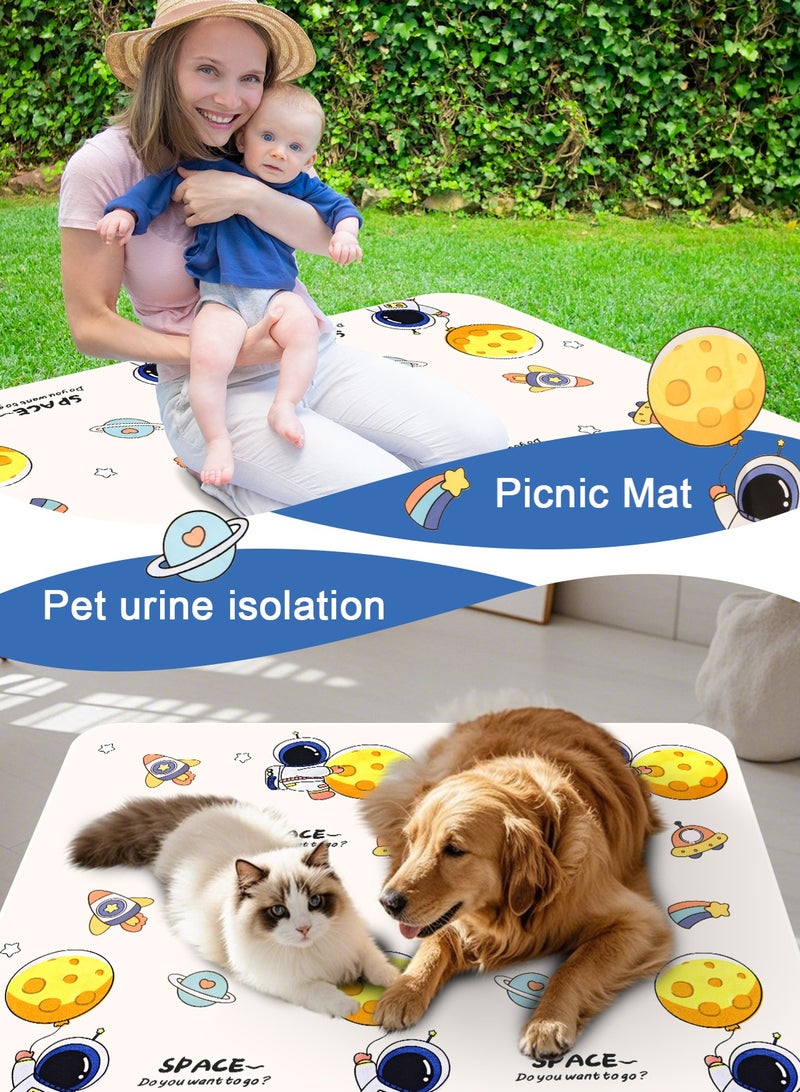 URbazaar Potty Training Pee Pads for Kids, Toddlers - 100% Waterproof, Non Slip Bed Wetting Pad for Full Size Beds - Washable, Reusable Mattress & Sheet Protector  - Image 5