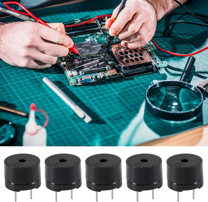 UMLIFE 20 قطعة 12085 جرس سالب 12MM85MM 42R مقاومة 3V 5V 9V 12V في الاستخدام الشائع مجموعة جرس بيزو مصغرة جرس نشط إنذار إلكتروني صوت مستمر طويل لأردوينو - Image 5