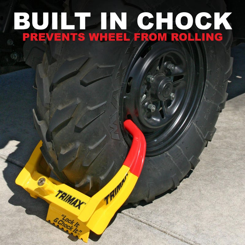 TRIMAX TCL65 - Trailer Wheel Lock - Fits 6"-10.5" Tires - Wheel Boot Lock for Trailer, Car, Truck, Boat, ATV, Camper, and More - Image 3