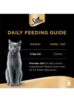 Sheba Filets Natural Shredded Chicken Wet Cat Food 60g  - Image 5