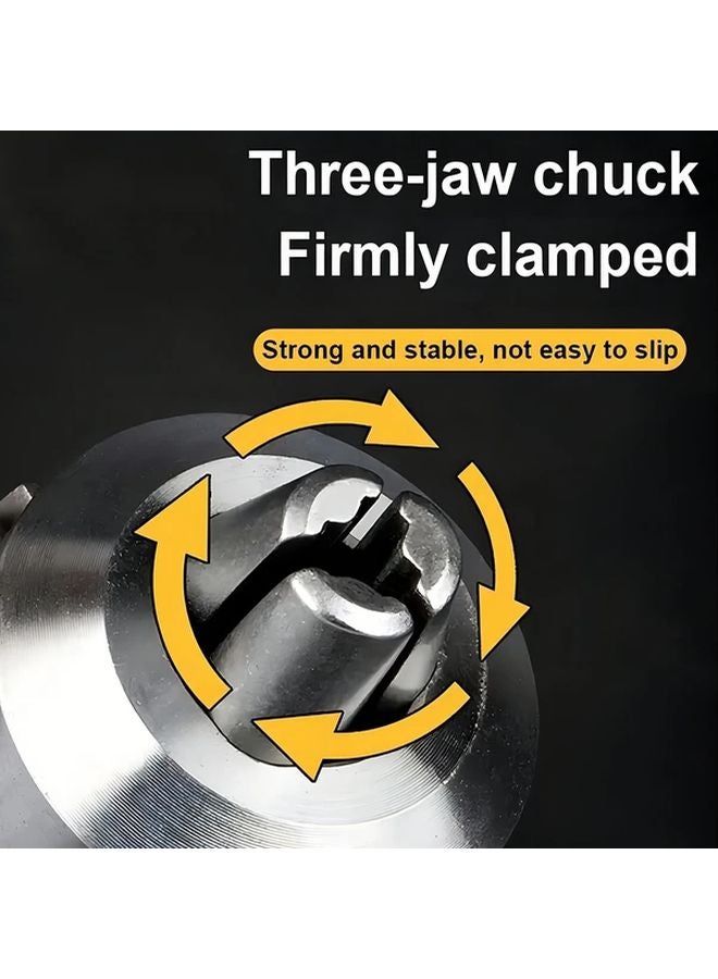 Silvery 3 8 24 UNF Heavy Duty Drill Chuck Adapter Set Converts Impact Wrenches To Electric Drills - Image 5