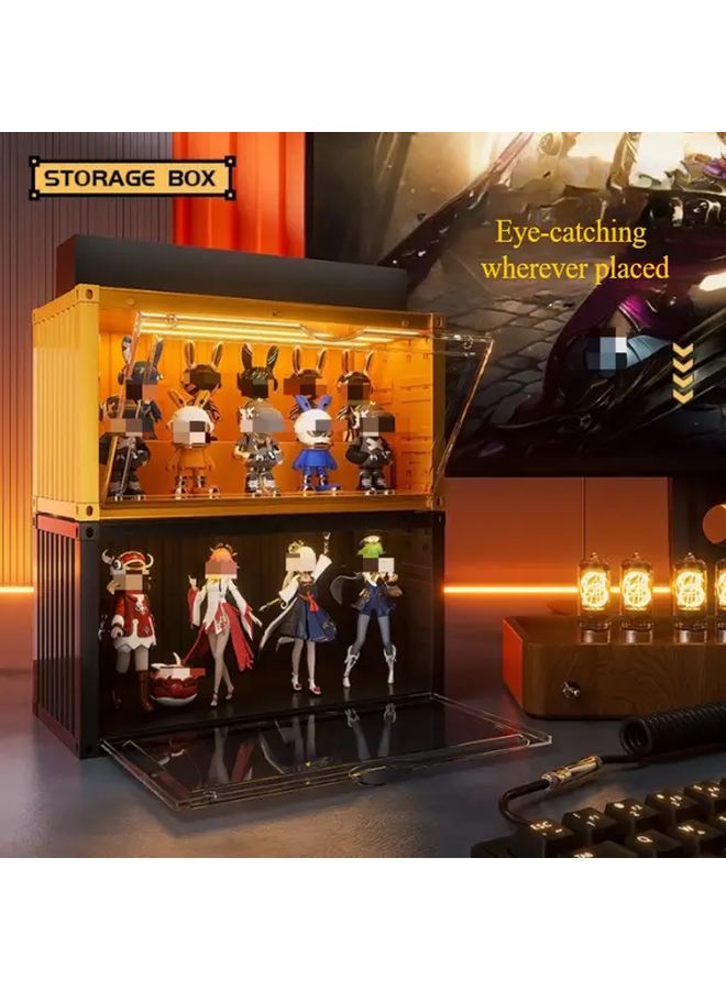 1pc Hardcover White Acrylic Car Model Display Stand Dustproof For Study Dorm - Image 3